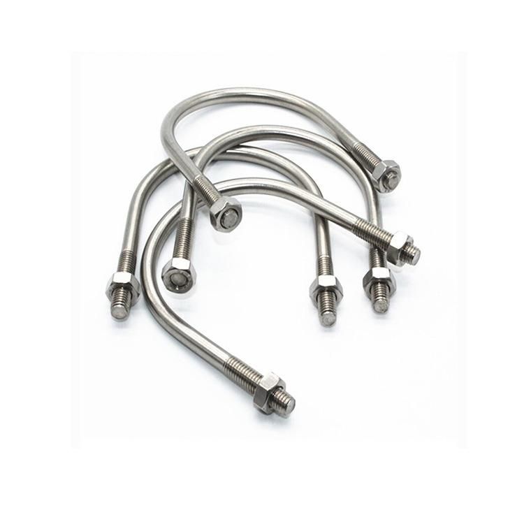 Zinc Plated Fastener Carbon Steel U-Bolt with Nuts and Washer Truck U Bolt
