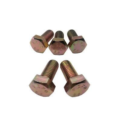 10% off DIN933 Screw Cl. 8.8 Hex Bolt with Yellow Zinc Plated M12X45