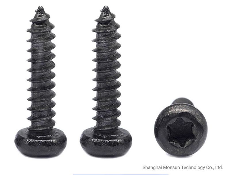Zinc Plated C1022 Pan Head Six-Lobes/ Torx Drive Self Tapping Screw