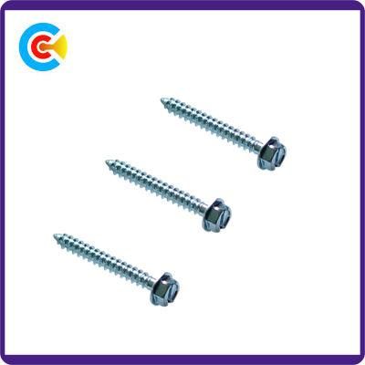 Stainless Steel Fastener Word Slotted Hexagon Head Screws with Washer
