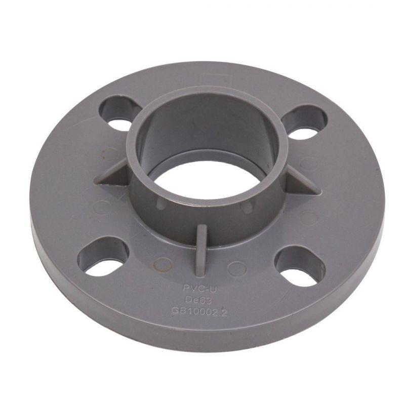 High Quality PVC Pipe Fittings-Pn10 Standard Plastic Pipe Fitting Tee Ts Flange for Water Supply