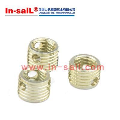 Self-Tapping Thread Inserts - Cutting Hole, Stainless Steel, #10-24 Internal Thread