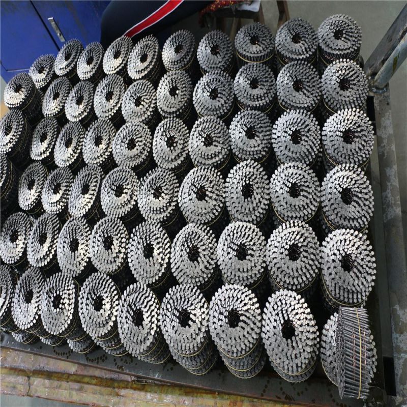 2 1/4′′x. 099′′ Wire Pallet Coil Nails Clavos Helicoidales Screw Shank