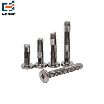 Gr2 Gr5 Titanium Screw Ta2 Machine Screw ISO7380 Round Head Phillips Tc4 Screw