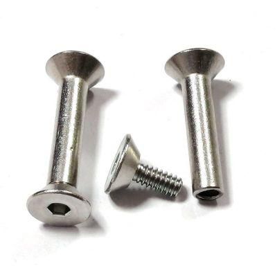 Customized Undercut Countersunk Chicago Male Female Ss Flat Head Screw