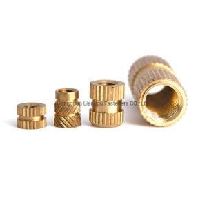 Custom Through Thread Copper Inserts Nuts Brass Knurled Nut