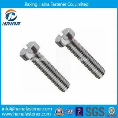 Stock DIN84 Stainless Steel Slotted Cheese Head Machine Screw