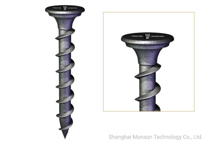 Double Bugle Head Coarse Thread Black Phosphated pH Recess Heavy Drywall Screws for Plasterboard on Timber Supports