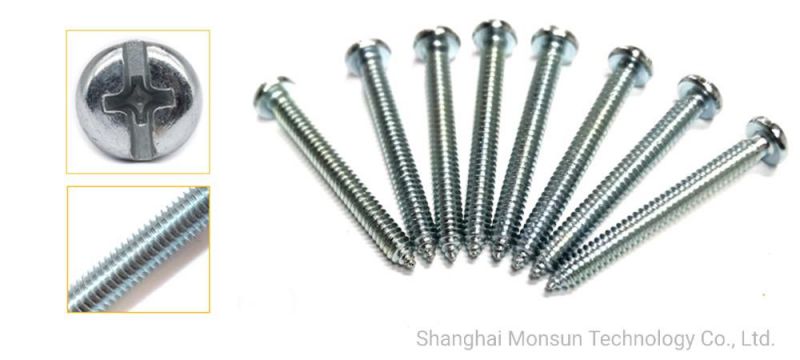 Combo Drive Pan Head Bzp Steel Machine Screw