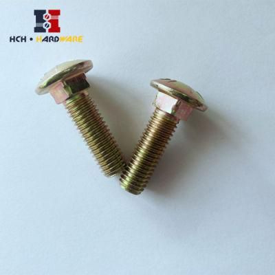 Zinc Yellow Round/Mushroom Head Square Neck Carriage Bolt