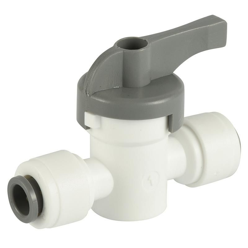 Xhnotion Pneumatic 1/4 Tube Od Union Straight Hand Valve Water Filter Fittings