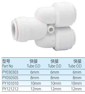 Water Filter Quick Fitting Connector Fitting Tube Fitting Water Purifier Accessories Plastic Connector Fitting