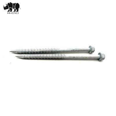 Hot Selling Good Quality C1022 Ruspert Coated Hex Head Standard Size 3/16 Hi-Low Thread Concrete Screw