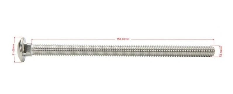 Stainless Steel Round Head Square Neck Carriage Long Bolts