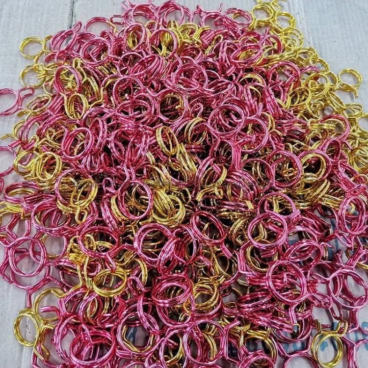 Stock ID 15mm Red Zinc Plated Double Wire Spring Type Tubing Clip Pipe Hose Clamp