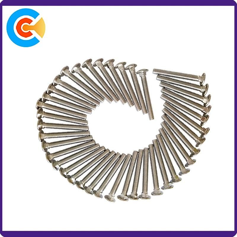 Professional Metric Steel Full Thread Carriage Screw Square Neck Screws