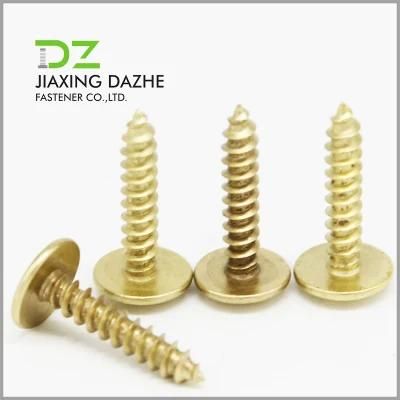 Round Washer Head Screw Cross Recessed Self Tapping Screws Copper Plating