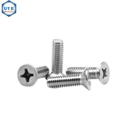 Stainless Steel DIN965 Countersunk Flat Head Cross Recess Machine Screws