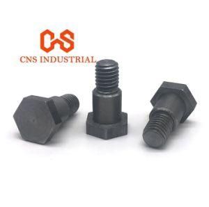 Customized Black Hex Head Screws with Shoulder / Thumb Screws