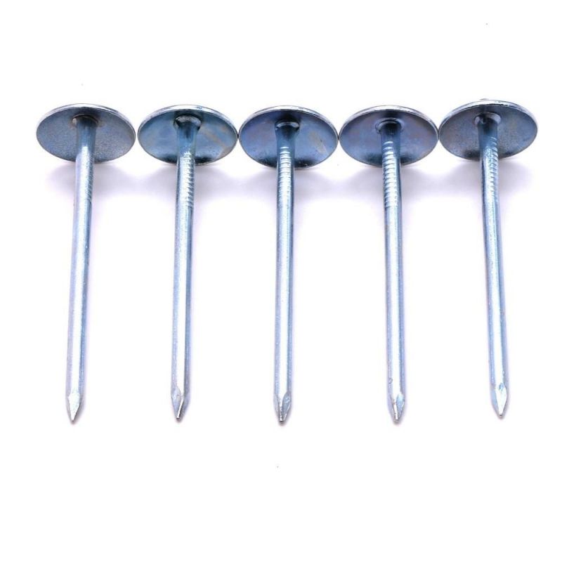 Angola Zambia Namibia Market/2020 Hot Sale 25kg Spiral Shank Roofing Nails Galvanized Umbrella Head Twist Shank China Roofing Nails