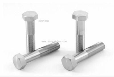 Fasteners GB5787/5789 Hex Head Flange Bolts Gr1 Ti Bolts