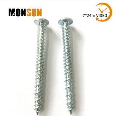 Truss Head Hi-Lo Thread Zinc Steel Window Concrete Screw