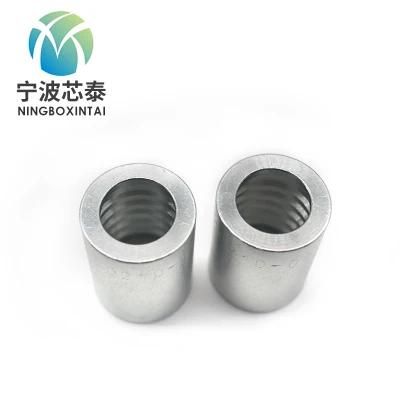 OEM Factory International Hydraulic Pipe Hose Ferrule 00210 Connections for Pressing Jb O-Ring Metric Male Flat Seat for Spiral Hose