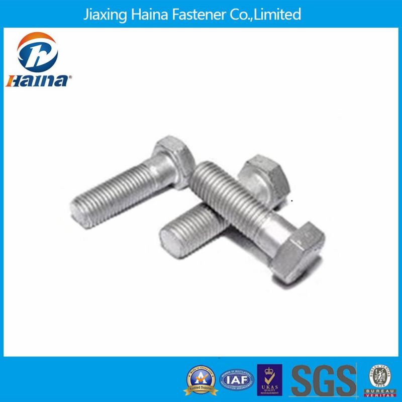 DIN931 and DIN933 Dacromet Carbon Steel B7 Hex Head Bolt