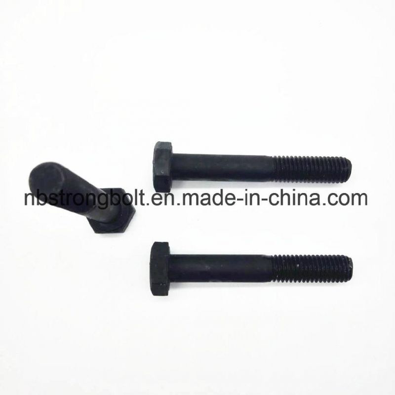DIN933 Gr. 10.9 Hex Bolt Screw with Black