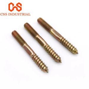 Hardware Fasteners Metal Double Ended Hanger Bolts Threaded Self Tapping Wood Screw M4 M6 M8 M10