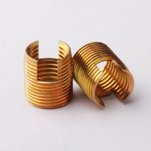 Brass Steel Self Tapping Thread Inserts for Metal or Plastic