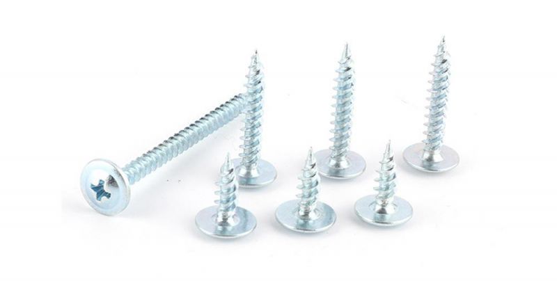 Claer Zinc Plated Black Phos Carbon Steel Phillips Modifed Truss Wafer Head Drywall K-Lath Screw