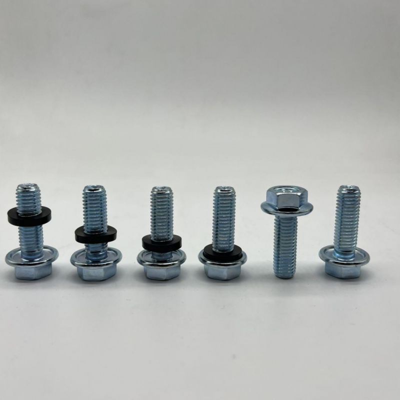 DIN6921 Hex Flange Bolt M10X30 for Silos with Rubber Washer