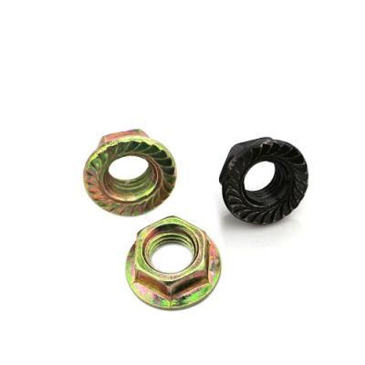 3/4 Inch Grade5 M18 M10 M8 M7 Zinc Plated Flange Castle Nuts Stainless Steel M7 Hex Cap Flange Nut