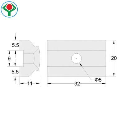 Ysl-13 Aluminum Tube Lean Joint Internal Connector Aluminum Pipe
