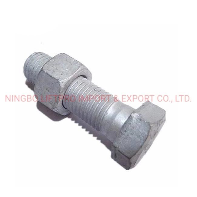 ANSI/ASME A490 Hot DIP Galvanized Hex Nuts and Bolts Stainless Metric Heavy Hexagon Bolt and Nut