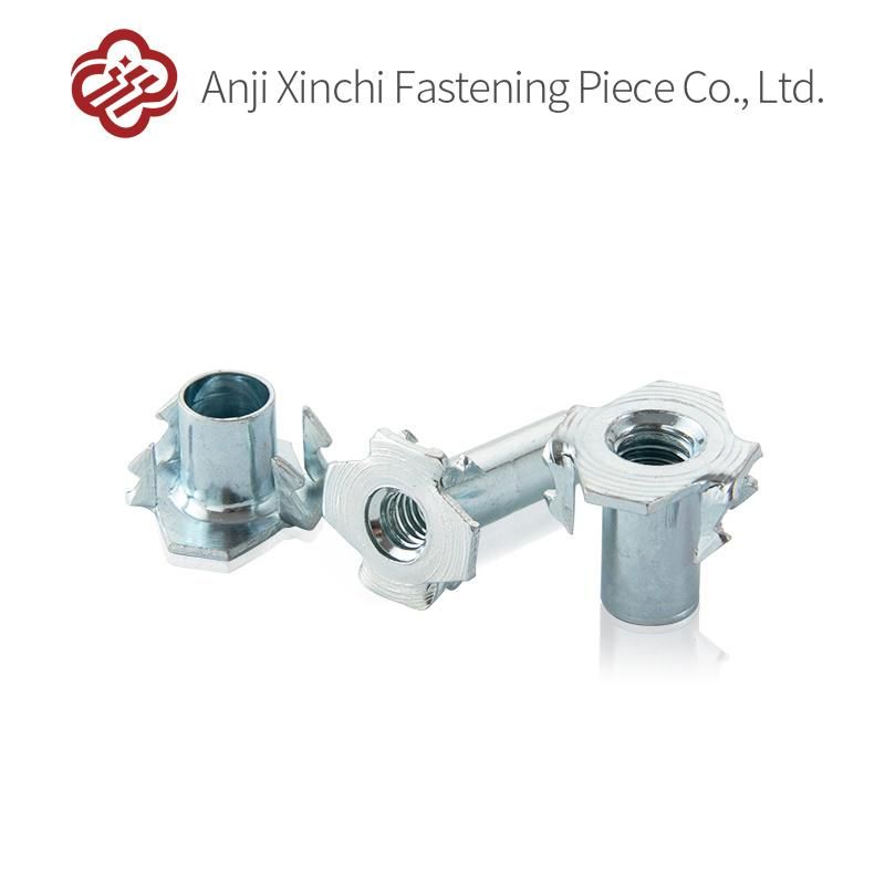 Furniture Fastener Round Head Nut Four Prong T Nuts Hardware Accessories
