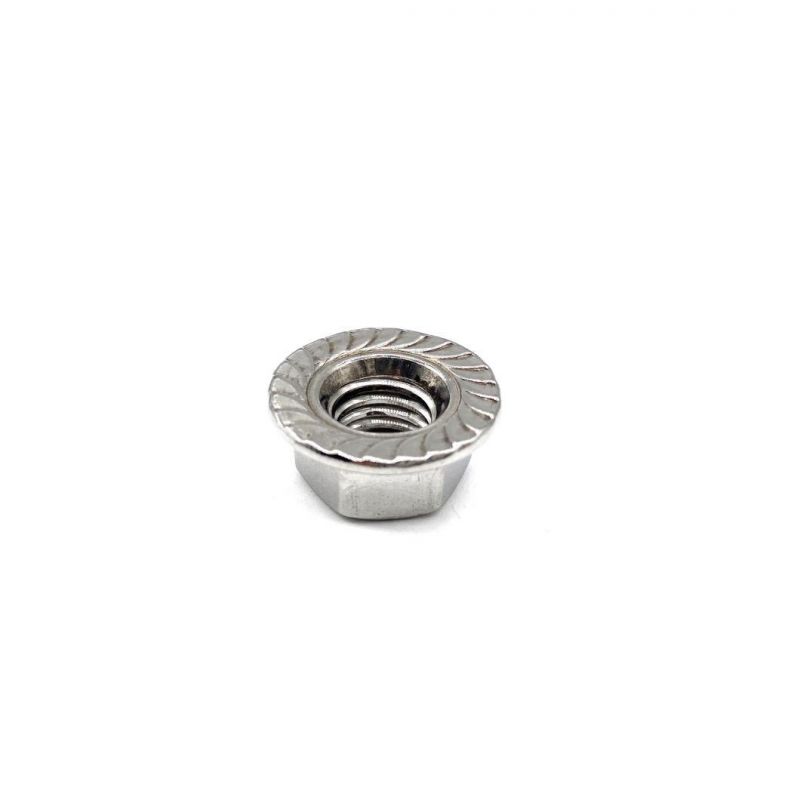 M2 M8 Stainless Steel 304 316 A2-70 Hex Flange Nut Fastener