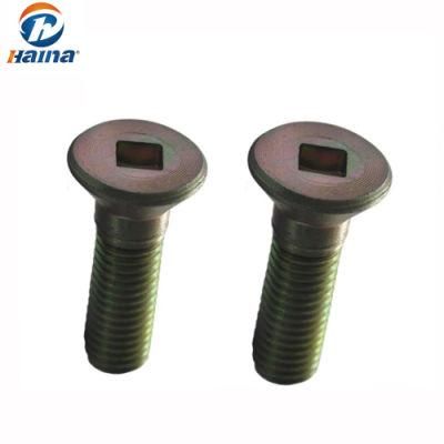 High Quality Color Zinc Plated Countersunk Head Square Socket Drive Screw