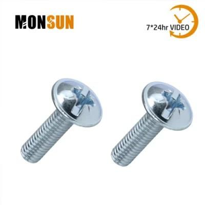 Truss Head Combination Cross Slot M4 Threaded 5/8&quot; Machine Screw