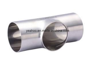 BS Sanitary Stainless Steel Pipe Fitting Welding Tee Without Straight-End