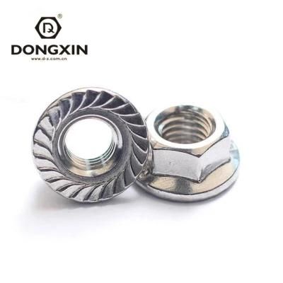 Hot Selling Stainless Steel A2-70 Hex Nut with Flange Fastener