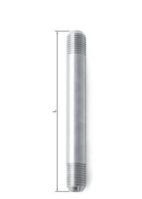 Stainless Steel Ultra-High Pressure 20000 Psi Tube Pipe Fittings Coned Threaded Nipple