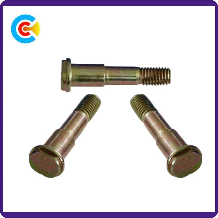 DIN/ANSI/BS/JIS Carbon-Steel/Stainless-Steel 4.8/8.8/10.9 Galvanized Oval Step Screws for Building Railway