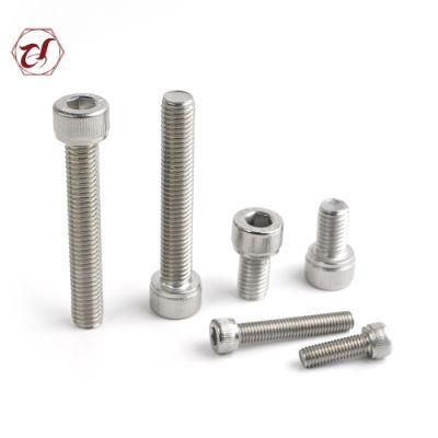 Customized Hardware SS304 Full Thread Hex Socket Head Screws