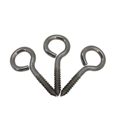 Carbon Steel Wood Furniture Screw Eye Hook Screws