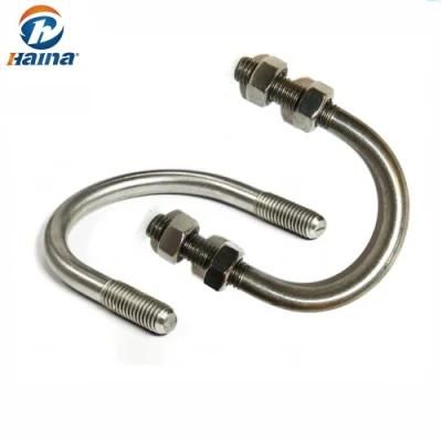 DIN3570 Stainless Steel U Bolt / Zinc Plated Carbon Steel U-Bolts
