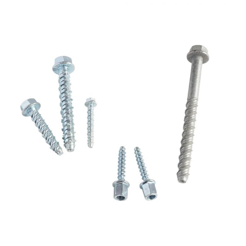 High Quality Galvanized Hexagon Head Wood Screws DIN571 Hexagon Head Tapping Screws