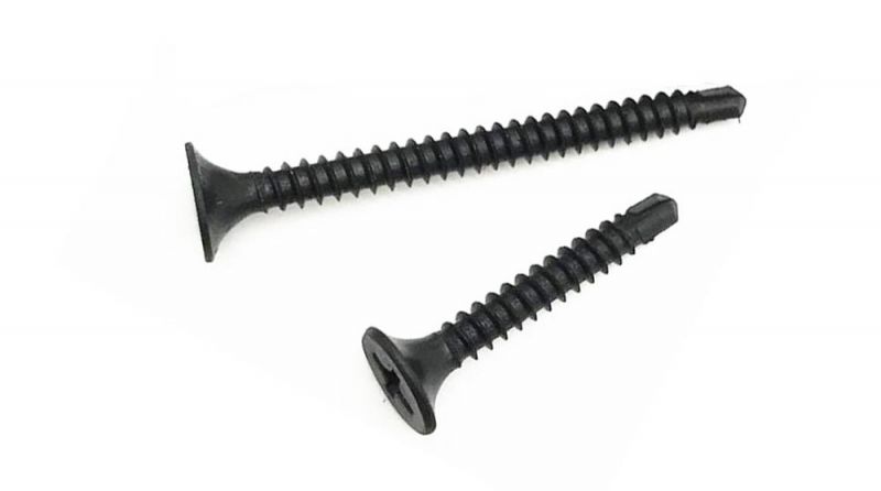 Black Phosphated Finish Zinc Plated Steel Phillips Drive Bugle Head Drill Point Self Tapping Drywall Screws