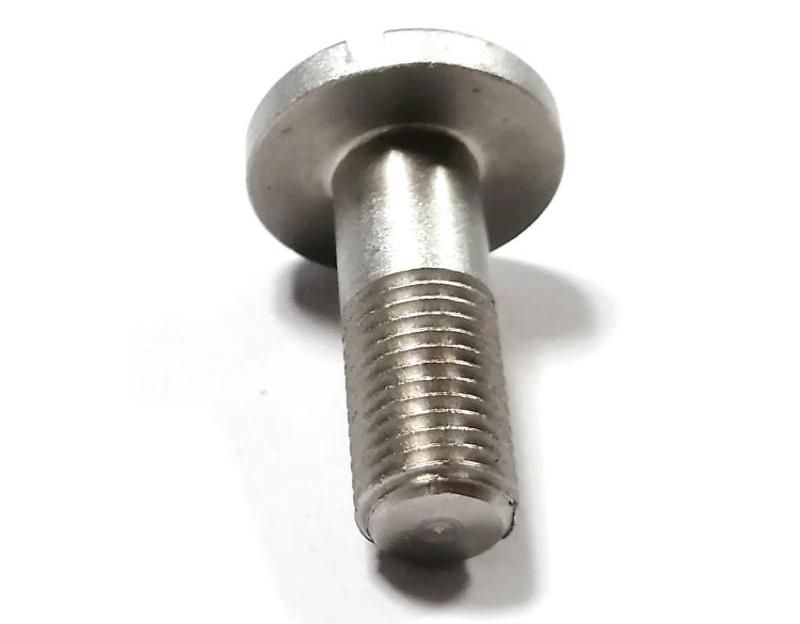 Dacro Slotted Ultra Flat Head Steel Half Thread Fasteners Screw